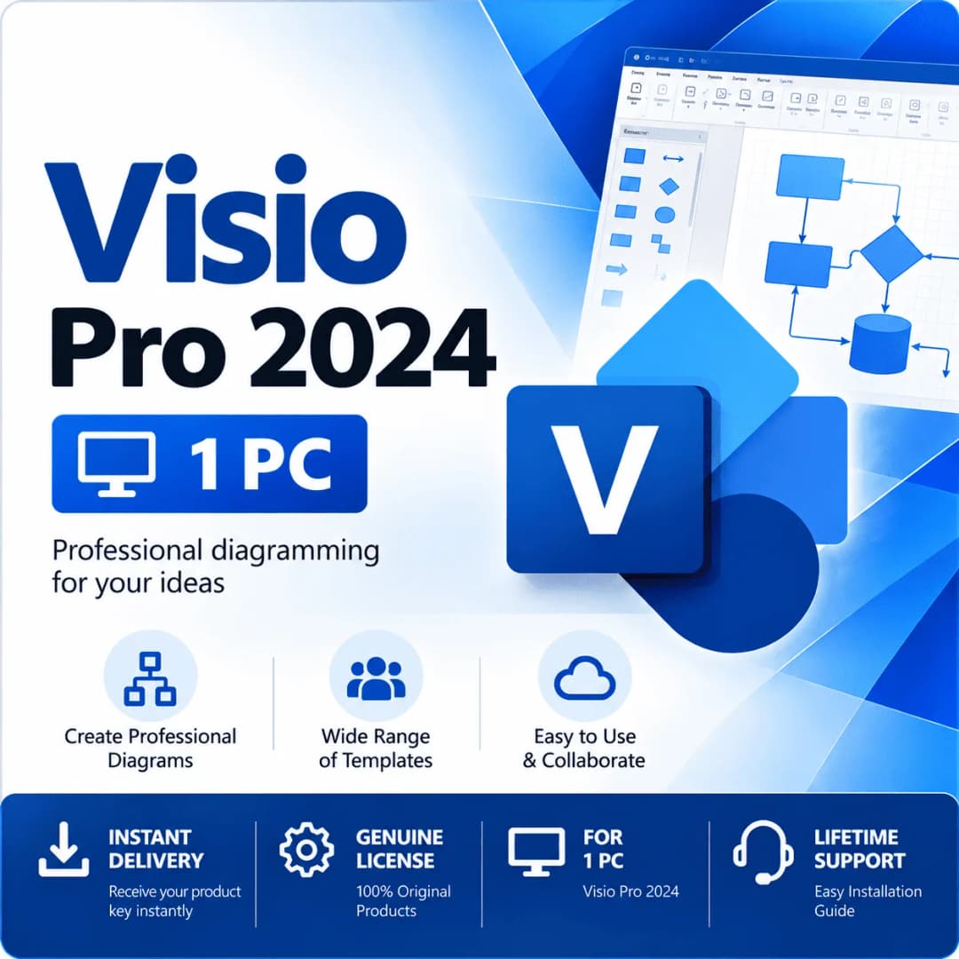 Visio Pro 2024 for 1 PC License Key