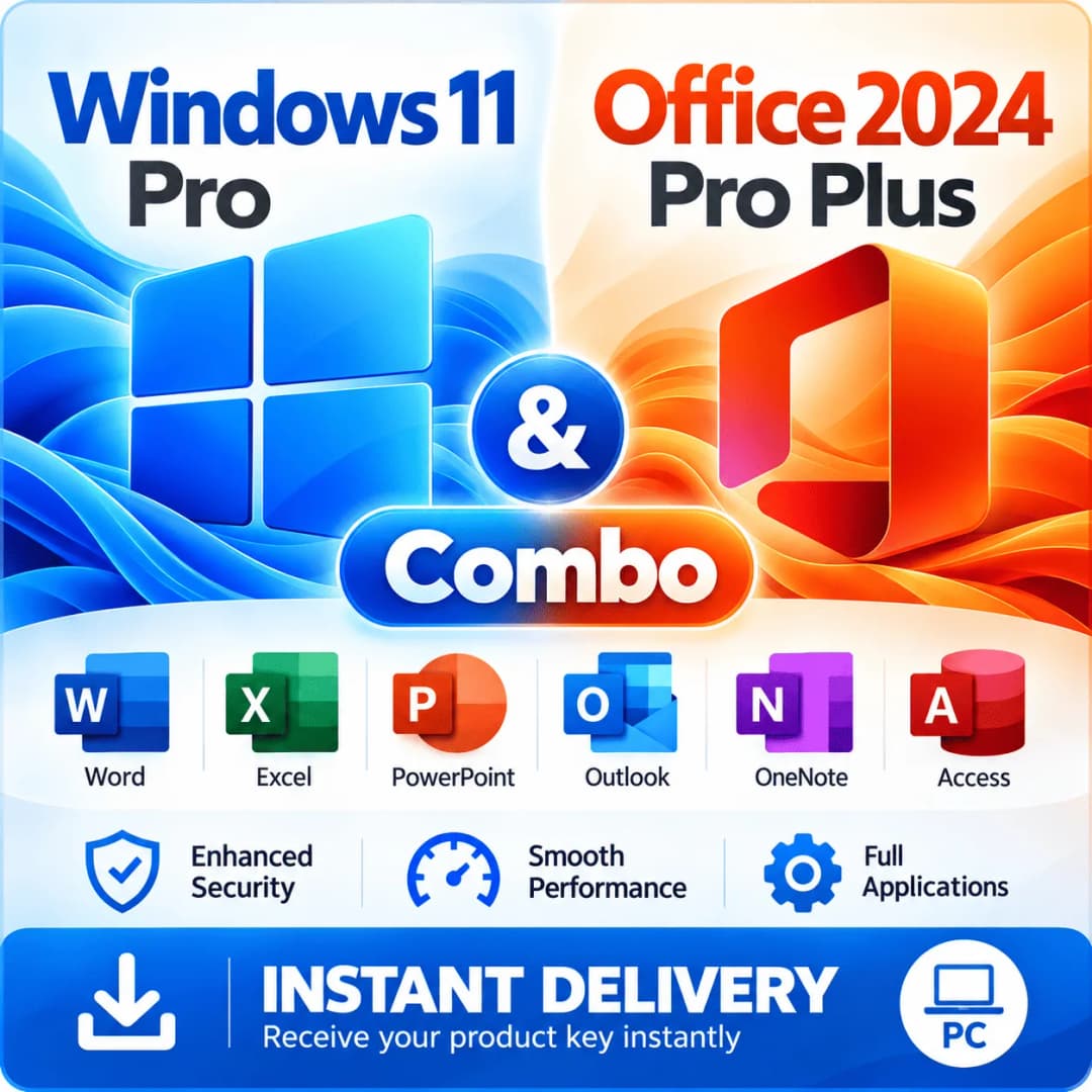 Windows 11 Pro & Office 2024 Pro Plus License Key