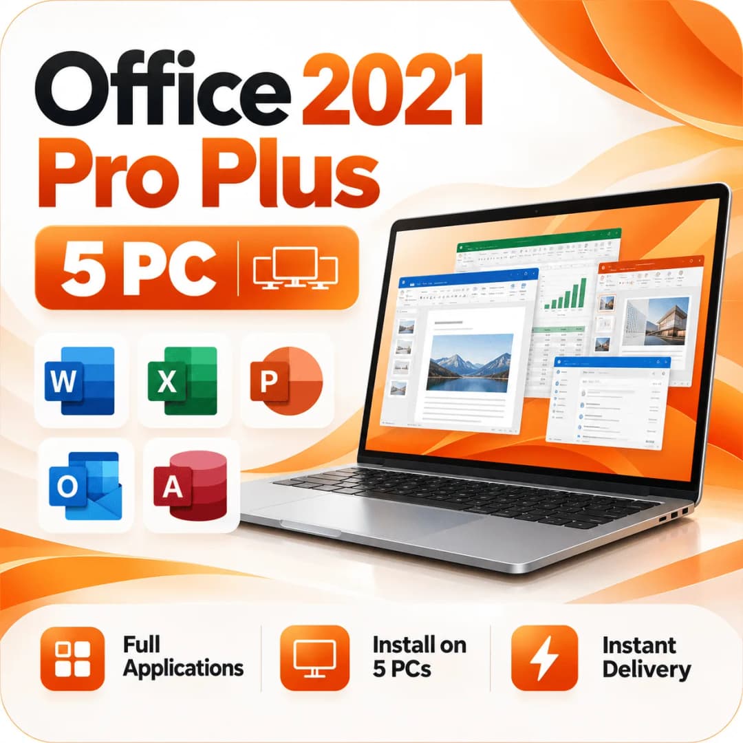 Buy Office 2021 Pro Plus 5 PC License Key Online